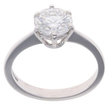Platinum 1.35ct Diamond Solitaire Ring