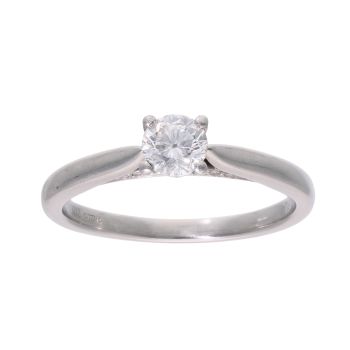 Platinum 0.50ct Diamond Solitaire Ring