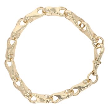 9ct Yellow Gold Fancy Bracelet 7.5"