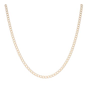 9ct Yellow Gold Curb Chain 18"