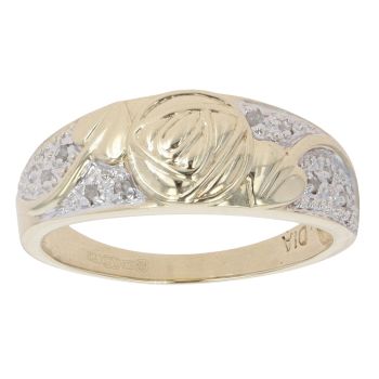 9ct Yellow Gold 0.10ct Diamond Rennie Mac Ring