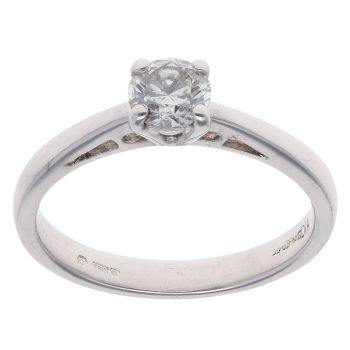 18ct White Gold 0.50ct Diamond Solitaire Ring