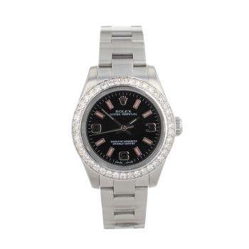 Rolex Custom Oyster Perpetual Pre Owned Watch Ref 176200