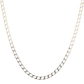 9ct Yellow Gold Square Curb Chain 20"