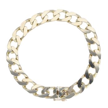 9ct Yellow Gold Curb Bracelet 8"