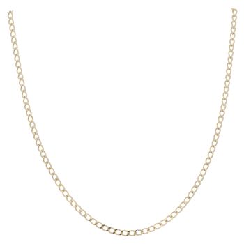 9ct Yellow Gold Curb Chain 18"