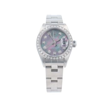 Rolex Custom Oyster Perpetual Date Pre Owned Watch Ref 69160