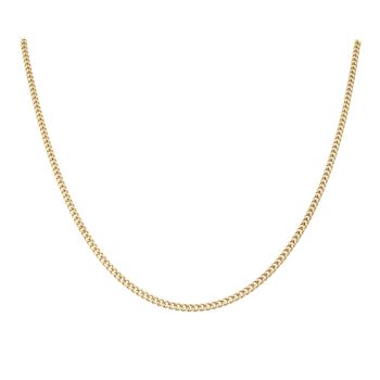 9ct Yellow Gold Curb Chain 16"