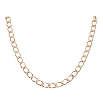 9ct Yellow Gold Curb Chain 18"