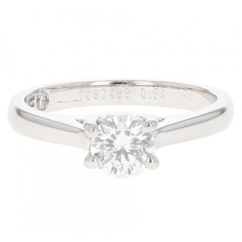 Platinum 0.54cts Leo Diamond Solitaire Ring