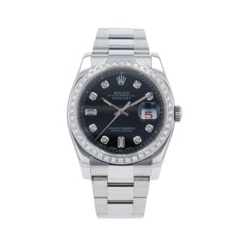 Rolex Custom Datejust Pre Owned Watch Ref 116200