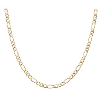 9ct Yellow Gold Figaro Chain 24"