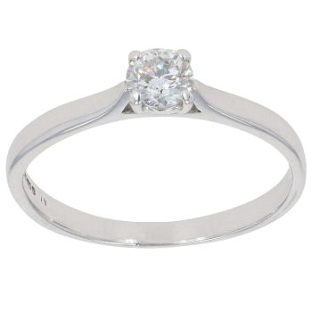 18ct White Gold 0.35ct Diamond Solitaire Ring