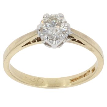 18c Yellow Gold 0.60ct Brilliant Cut Diamond Solitaire Ring