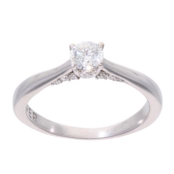 18ct White Gold 0.43ct Diamond Solitaire Ring