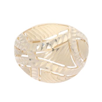 14ct Yellow Gold Patterned Fancy Ring