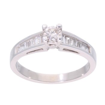 14ct White Gold 0.50ct Diamond Solitaire Ring