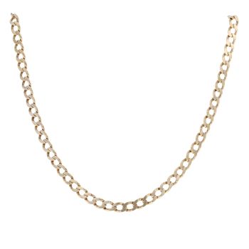 9ct Yellow Gold Curb Chain 22"