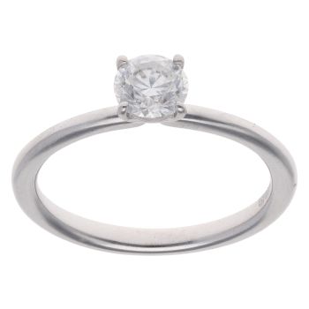 18ct White Gold 0.50ct Brilliant Cut Diamond Solitaire Ring