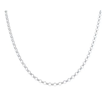 Silver Belcher Chain 20" By Icesia