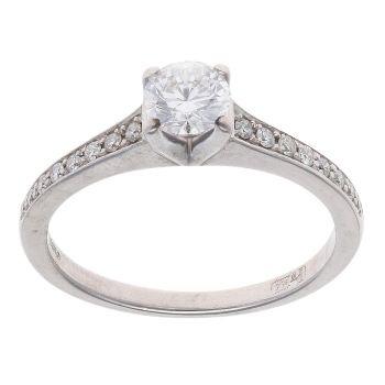 18ct White Gold 0.50ct Diamond Solitaire Ring
