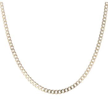 9ct Yellow Gold Curb Chain 18"
