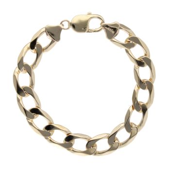 9ct Yellow Gold Curb Bracelet 7.5"