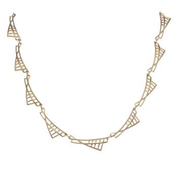 9ct Yellow Gold Fancy Chain 16"
