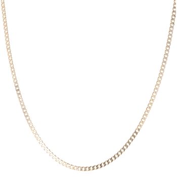 9ct Yellow Gold Curb Chain 24"
