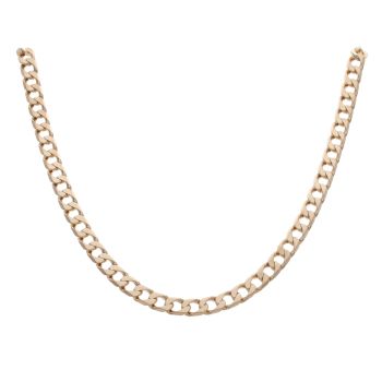 9ct Yellow Gold Curb Chain 20"