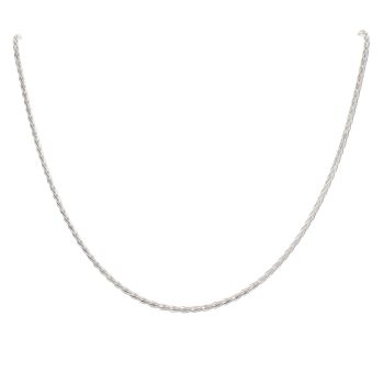 Silver Spiga Chain 20" by Icesia