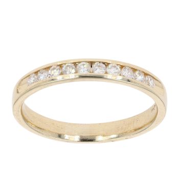 9ct Yellow Gold 0.33ct Diamond Eternity Ring