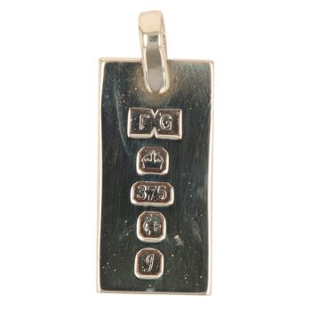9ct Yellow Gold Hallmarked Ingot Pendant