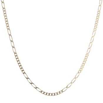 14ct Yellow Gold Figaro Chain 18"