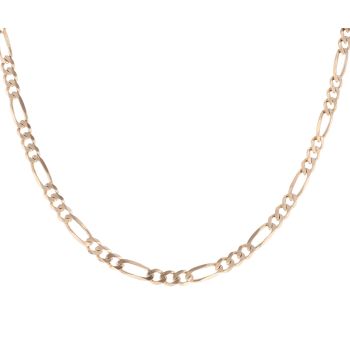 9ct Yellow Gold Figaro Chain 18"