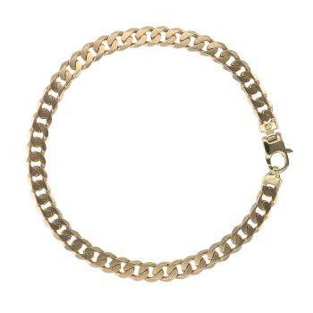 9ct Yellow Gold Curb Bracelet 8.5"