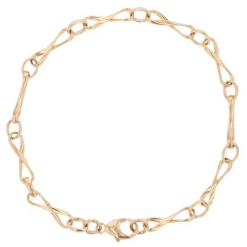 9ct Yellow Gold Fancy Bracelet 7.5"