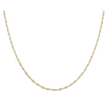 Silver Gold Plated Singapore Chain 18"