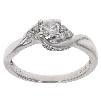 18ct White Gold 0.50ct Brilliant Cut Diamond Solitaire Ring