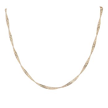 9ct Yellow Gold Twist Chain 18"