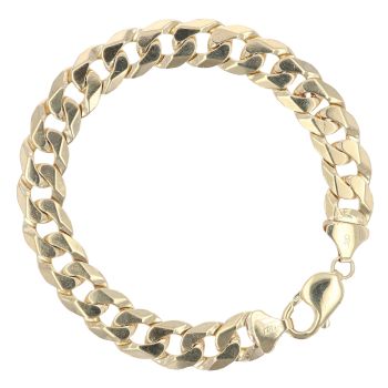 9ct Yellow Gold Curb Bracelet 8.5"