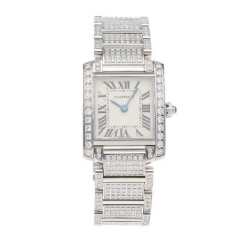 Cartier Custom Tank Francaise Pre Owned Watch Ref 2384
