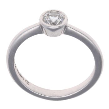 Platinum 0.35ct Brilliant Cut Diamond Solitaire Ring