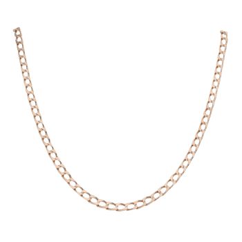 9ct Yellow Gold Square Curb Chain 24"