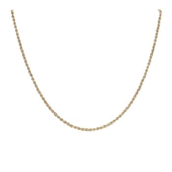 9ct Yellow Gold Rope Chain 16"
