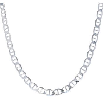 Silver Anchor Chain 24" By Icesia