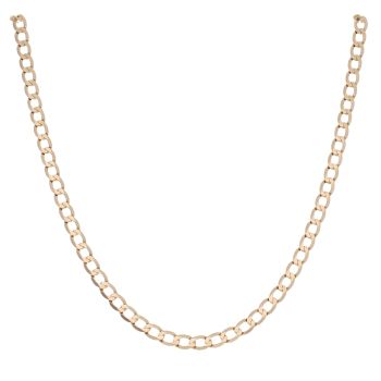 9ct Yellow Gold Curb Chain 18"