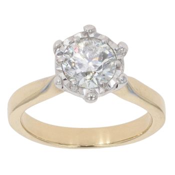 18ct Yellow Gold 1.00ct Brilliant Cut Diamond Solitaire Ring