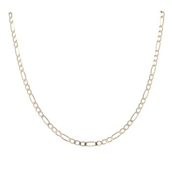 9ct Yellow Gold Figaro Chain 18"