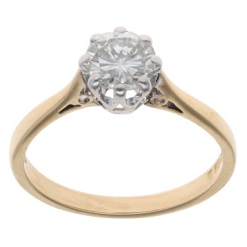 18ct Yellow Gold 0.75ct Brilliant Cut Diamond Solitaire Ring